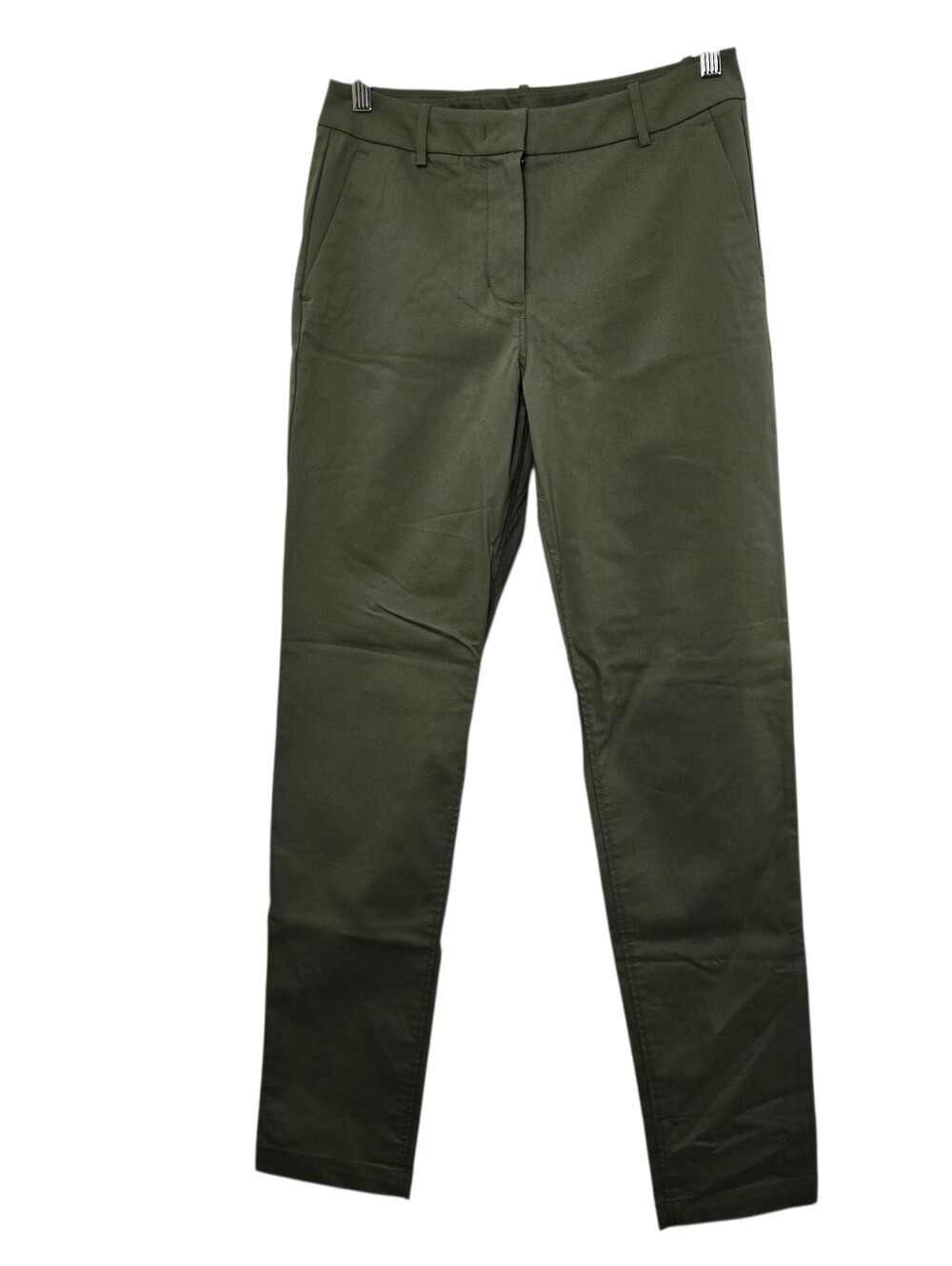 Olive Green Women's Slim Straight Pants